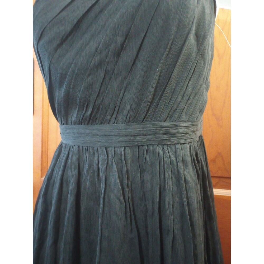 J.Crew Silk Dress Sz 6 New Black Crape Mini Bridesmaid Wedding Party‎ - Picture 5 of 12